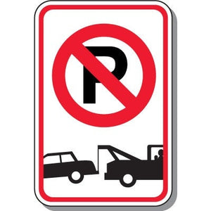 Tow Away Zone Sign