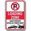 Loading And Tow Away Zone Sign