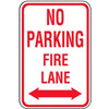 No Parking Fire Lane Sign