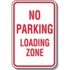 No Parking Loading Zone Sign