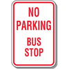 No Parking - Bus Stop Sign