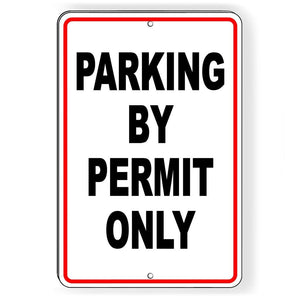 Parking By Permit Only