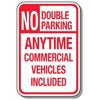 No Parking Signs - No Double Parking Anytime