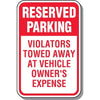 Reserved Parking Sign