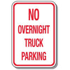 No Parking Signs - No Overnight Truck Parking