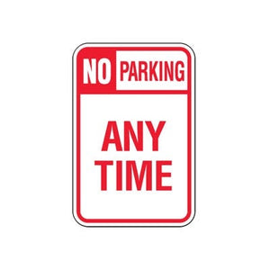 No Parking Any Time Sign