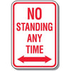 No Standing Any Time Sign