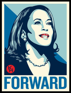 Kamala Harris 2024 Campaign Design - Forward Poster/Sticker