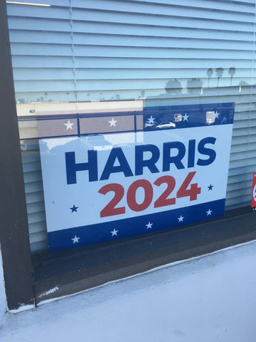 Image of KAMALA HARRIS 2024 Window Poster Rally Sign President Vote